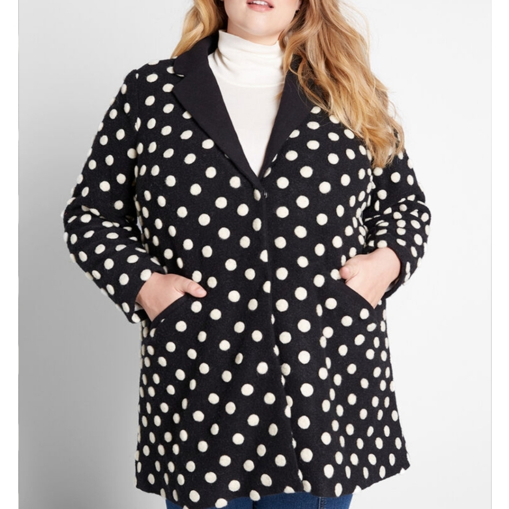 NWOT Modcloth Salient Style Wool Coat - Picture 3 of 12